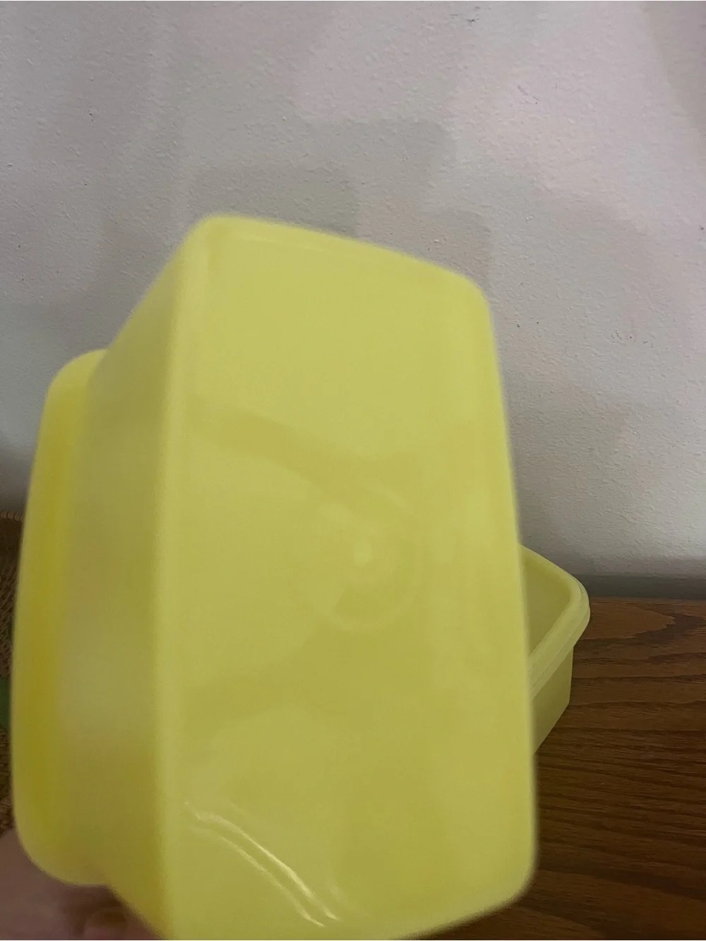 Yellow Plastic Food Storage Containers - Set of 2